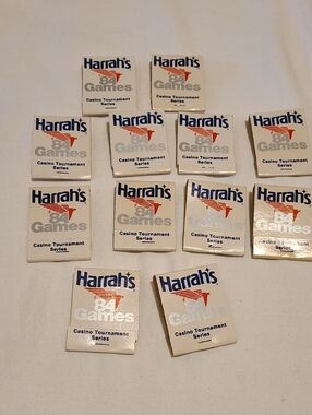 Harrah's 1984 Games Casino Tournament Series Matchbooks Decoration Lot of 12